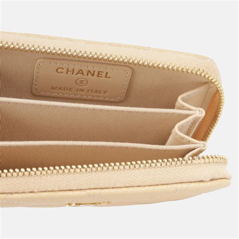 chanel o coin purse caviar|Classic zipped coin purse .